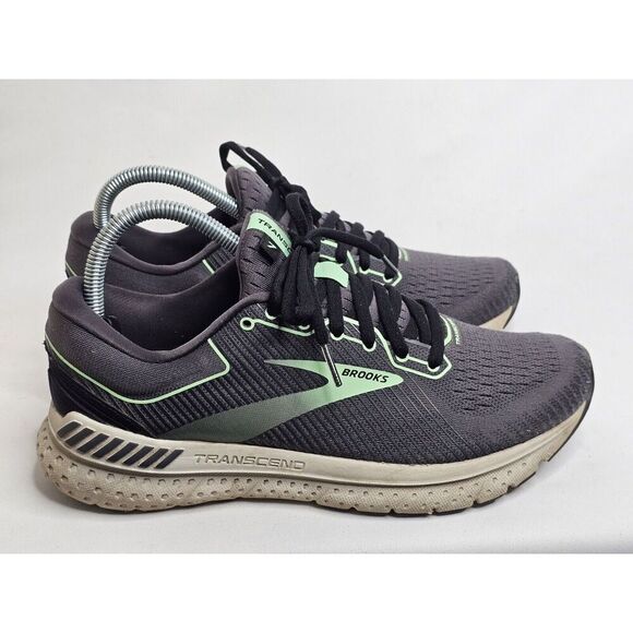 Brooks Womens Transcend 7 Athletic Running Shoes Gray Mint Green Size 8.5 - Picture 5 of 7
